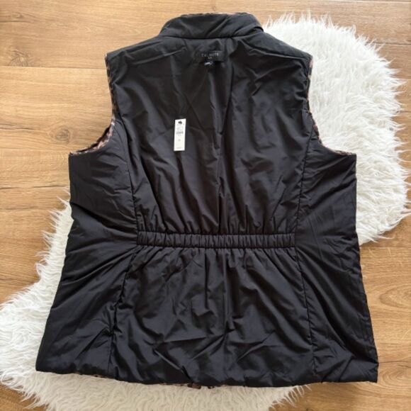 NWT! Talbots Reversible Quilted Vest - Leopard Print/Black | Size 1X - Picture 8 of 9